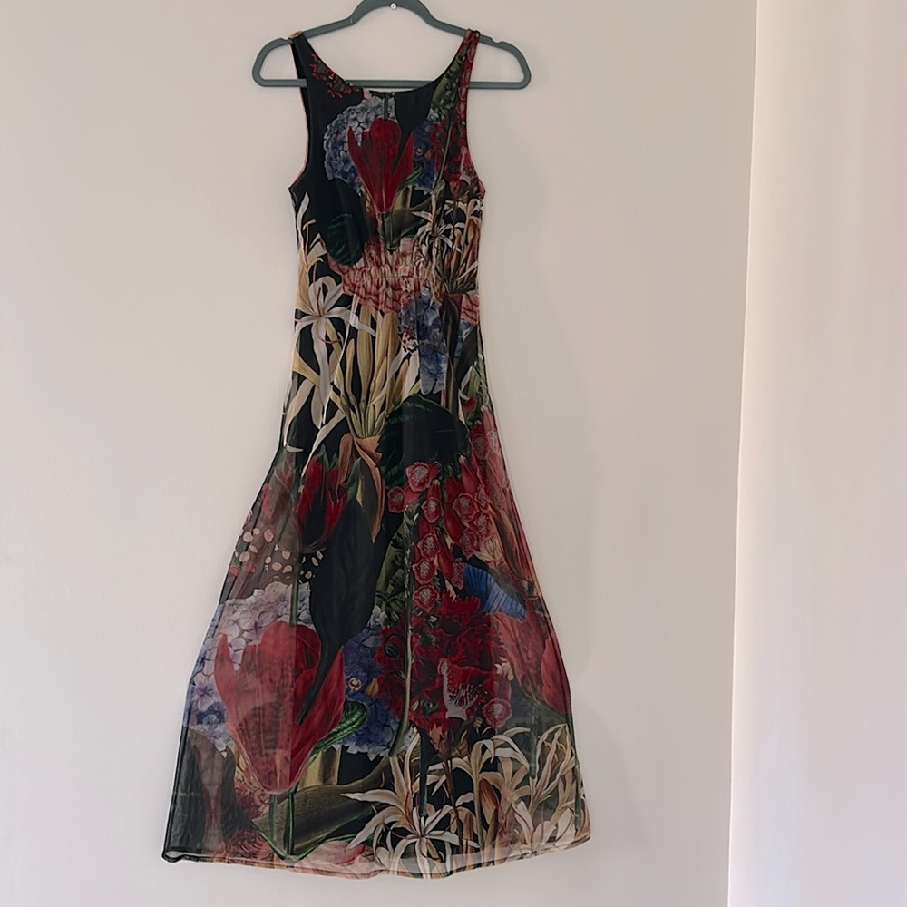 NWT Desigual by C. Lacroix Midi Tropical Dress
Floral Sleeveless Dress size S - Picture 2 of 11